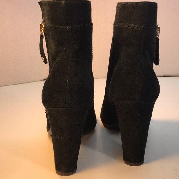 Adrienne Vittadini Black Suede Booties Size 8 - Picture 4 of 8